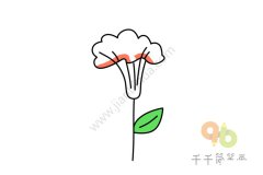 漂亮小花简笔画画法