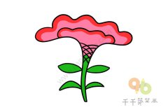 漂亮的花朵简笔画如何画