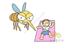 夏天的蚊子步骤图