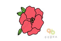 盛开的石榴花简笔画