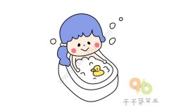 教你画小女孩简笔画