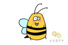 憨厚的小蜜蜂简笔画图片