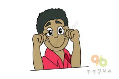 拍照的小男孩简笔画 我最好看