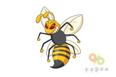 如何画虎头蜂简笔画