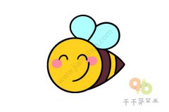 微笑的蜜蜂简笔画图片