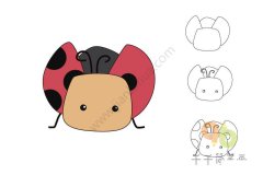 可爱的瓢虫简笔画