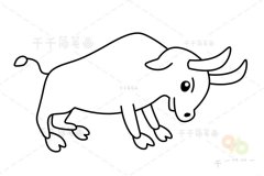 牛简笔画 动物启蒙画
