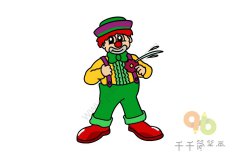 手把手教你画小丑简笔画