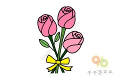 玫瑰花简笔画 简单好画