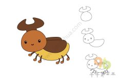 天牛简笔画