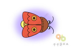 如何画蛾子简笔画步骤图