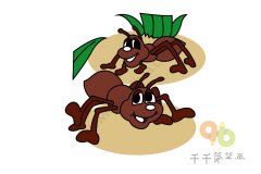 小蚂蚁简笔画教程