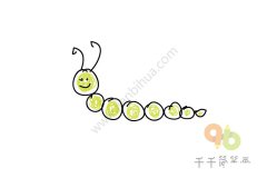 教你画 毛毛虫简笔画