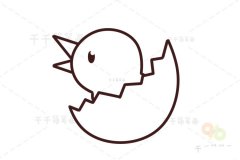 小鸡简笔画 简单画动物