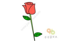 简单画 玫瑰简笔画