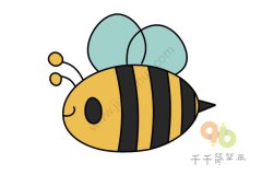 教你画蜜蜂简笔画
