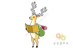 旅行的梅花鹿简笔画 出去看看外面的世界