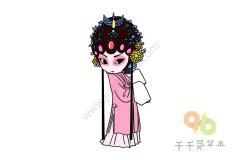 教你画戏曲人物花旦简笔画