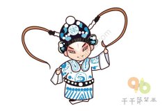 京剧《群英会》 周瑜简笔画怎么画