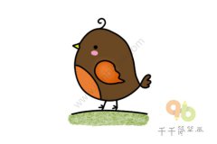 简单的小鸟简笔画步骤图