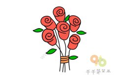 玫瑰花简笔画图片大全