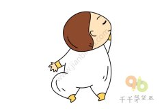 人物简笔画 婴儿的画法