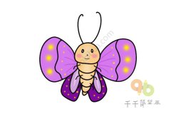 彩色蝴蝶简笔画怎么画