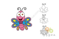 好看的小蝴蝶简笔画