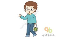 我的邻居幼儿简笔画图片