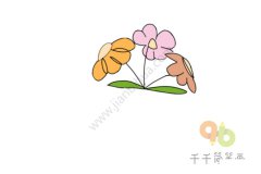 简单画 野花简笔画图片