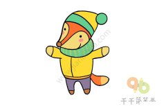 小鹿简笔画图片 爱穿新衣的小鹿