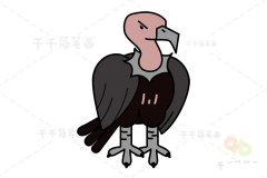 教你画加州神鹫简笔画