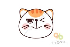 简单又好画 小猫头像简笔画