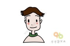 帅气的男孩头像简笔画画法