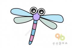 大眼睛蜻蜓简笔画图片