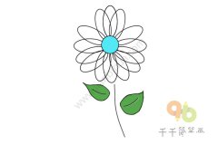 独特的向日葵简笔画图片