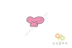 漂亮的蝴蝶花花瓣简笔画