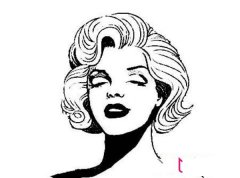 玛丽莲梦露头像简笔画