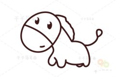 毛驴简笔画