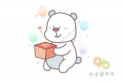 收到生日礼物的北极熊 礼物会是什么呢 好期待
