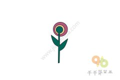 漂亮的花朵简笔画