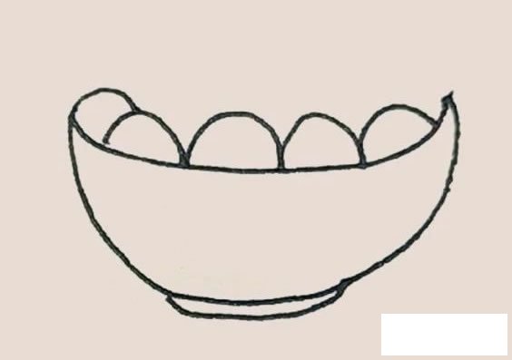 一碗汤圆简笔画