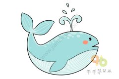 教你画鲸鱼简笔画