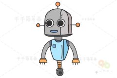机器人简笔画 简单易学