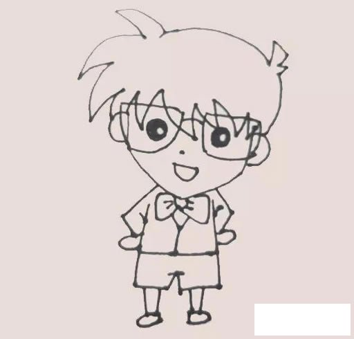 柯南简笔画
