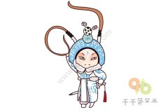 京剧《挡马》 杨八姐简笔画图片