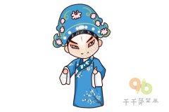 京剧《牡丹亭·惊梦》 柳梦梅简笔画图片