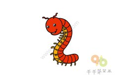 千足虫简笔画教程