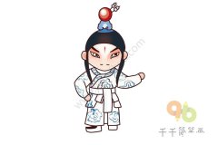 京剧《穆桂英挂帅》 杨文广简笔画