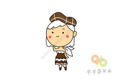 甜品女孩简笔画 幸福就是甜品的味道